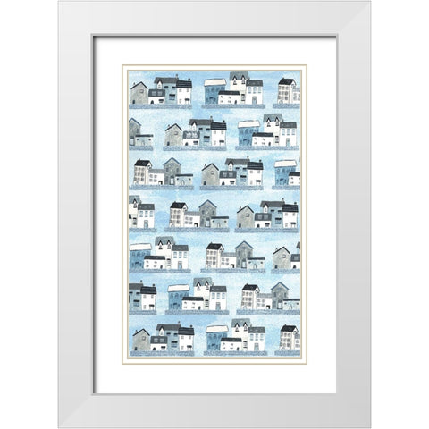 Sailors Rest Collection E White Modern Wood Framed Art Print with Double Matting by Wang, Melissa