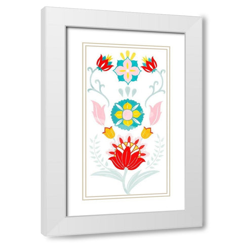 Taza Collection B White Modern Wood Framed Art Print with Double Matting by Popp, Grace