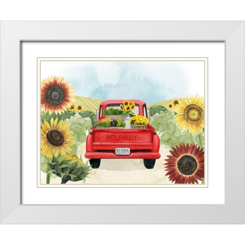 Farm Flora Collection A White Modern Wood Framed Art Print with Double Matting by Popp, Grace