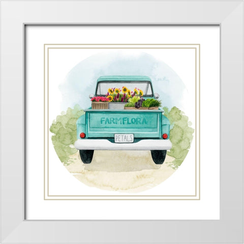 Farm Flora Collection C White Modern Wood Framed Art Print with Double Matting by Popp, Grace