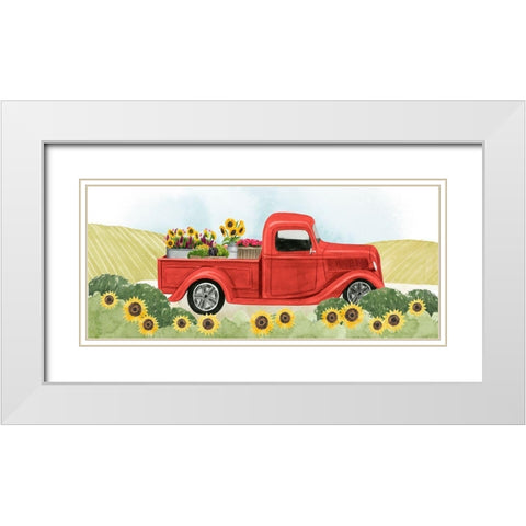 Farm Flora Collection D White Modern Wood Framed Art Print with Double Matting by Popp, Grace