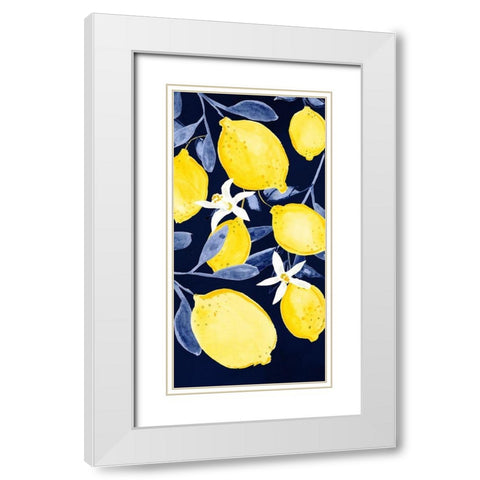 Fresh Fruit Collection B White Modern Wood Framed Art Print with Double Matting by Borges, Victoria