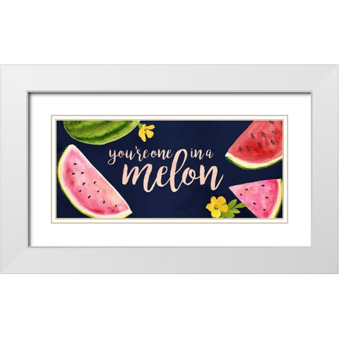 Fresh Fruit Collection D White Modern Wood Framed Art Print with Double Matting by Borges, Victoria