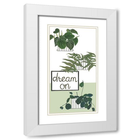 Hit the Road Collection B White Modern Wood Framed Art Print with Double Matting by Wang, Melissa