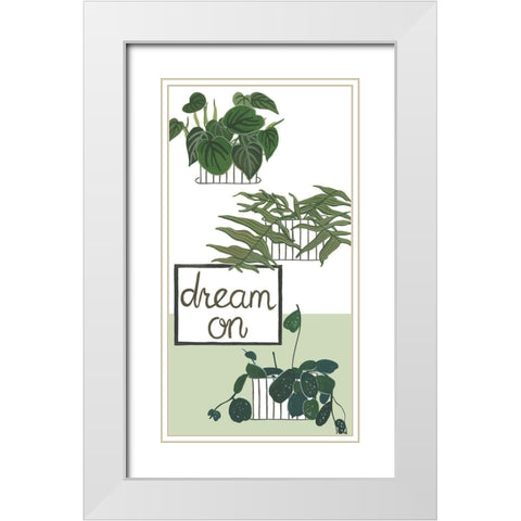 Hit the Road Collection B White Modern Wood Framed Art Print with Double Matting by Wang, Melissa
