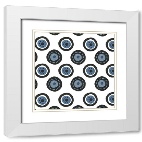 Hit the Road Collection F White Modern Wood Framed Art Print with Double Matting by Wang, Melissa