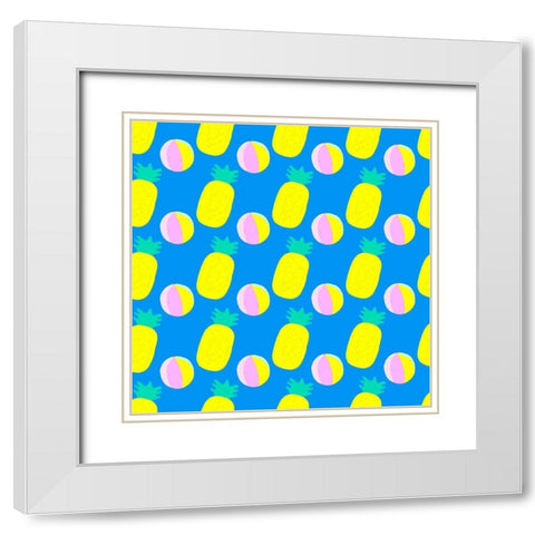 Soak up the Sun Collection I White Modern Wood Framed Art Print with Double Matting by Blanckslate