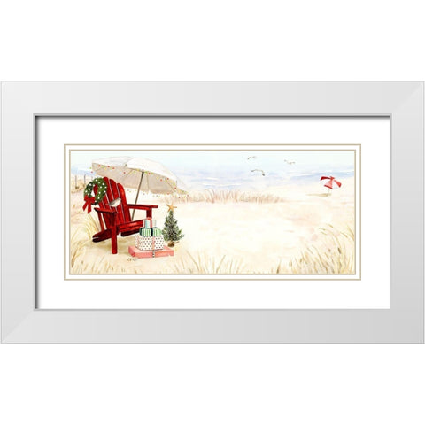 Christmas Coast Collection D White Modern Wood Framed Art Print with Double Matting by Borges, Victoria