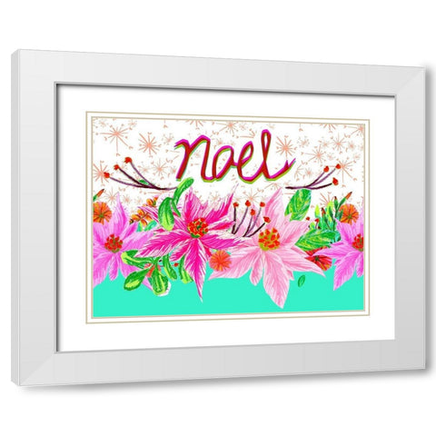 Christmas Foliage Collection A White Modern Wood Framed Art Print with Double Matting by Blanckslate