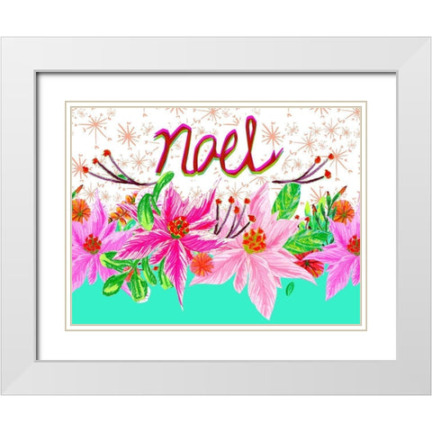 Christmas Foliage Collection A White Modern Wood Framed Art Print with Double Matting by Blanckslate