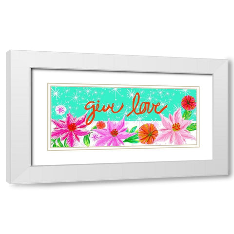 Christmas Foliage Collection D White Modern Wood Framed Art Print with Double Matting by Blanckslate