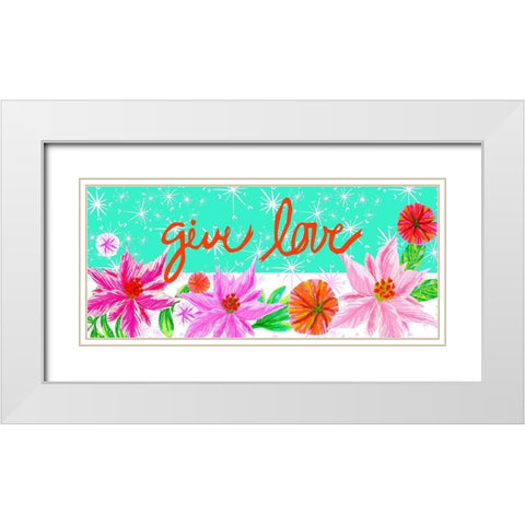 Christmas Foliage Collection D White Modern Wood Framed Art Print with Double Matting by Blanckslate