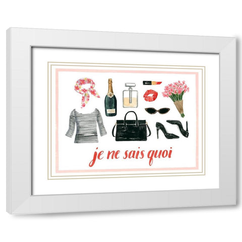 The French Girl Collection A White Modern Wood Framed Art Print with Double Matting by Popp, Grace