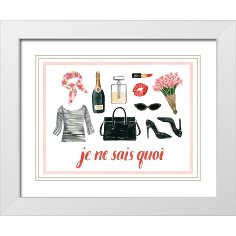 The French Girl Collection A White Modern Wood Framed Art Print with Double Matting by Popp, Grace