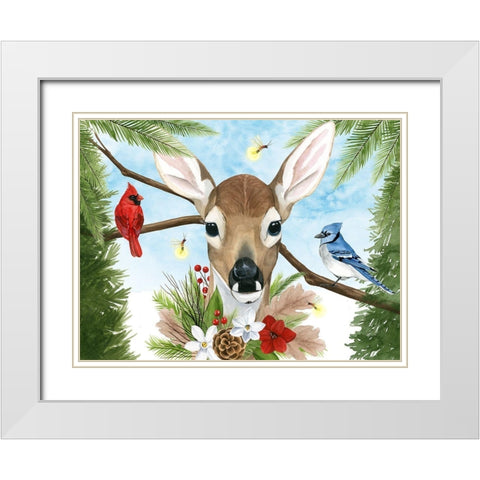 Forest Christmas Collection A White Modern Wood Framed Art Print with Double Matting by Popp, Grace