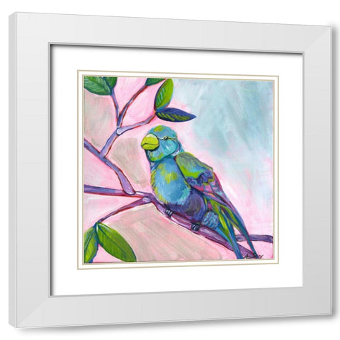 Anne Bird White Modern Wood Framed Art Print with Double Matting by Seay, Anne