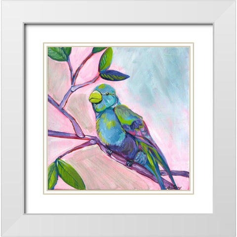 Anne Bird White Modern Wood Framed Art Print with Double Matting by Seay, Anne