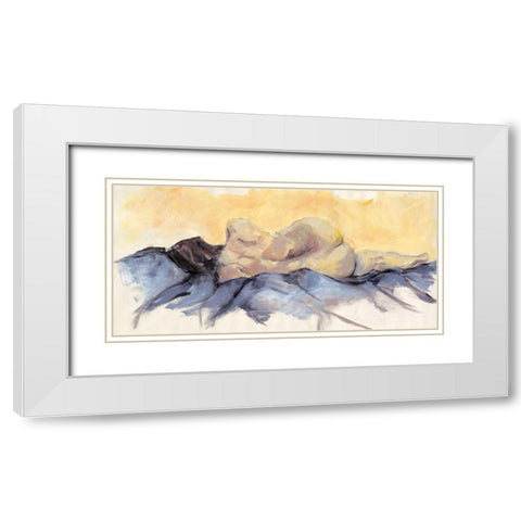 Nude II White Modern Wood Framed Art Print with Double Matting by Seay, Anne