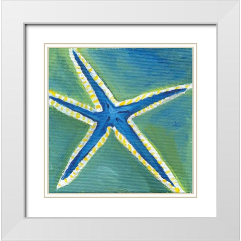 Shell III White Modern Wood Framed Art Print with Double Matting by Seay, Anne