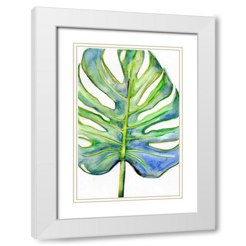 Tropical I White Modern Wood Framed Art Print with Double Matting by Seay, Anne