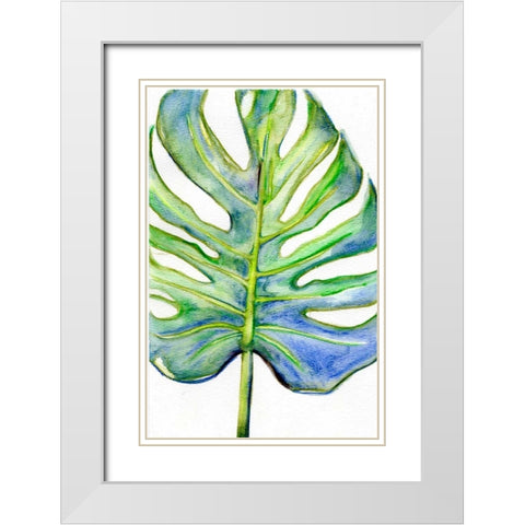 Tropical I White Modern Wood Framed Art Print with Double Matting by Seay, Anne