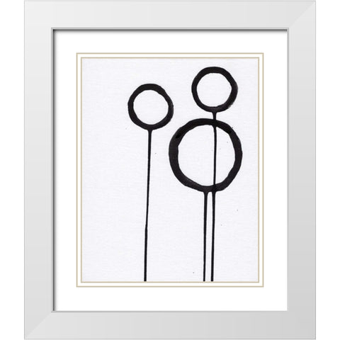 BandW IV White Modern Wood Framed Art Print with Double Matting by Seay, Anne