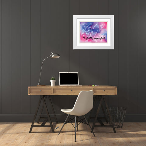 Perfectly Imperfect White Modern Wood Framed Art Print with Double Matting by Seay, Anne