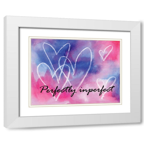 Perfectly Imperfect White Modern Wood Framed Art Print with Double Matting by Seay, Anne