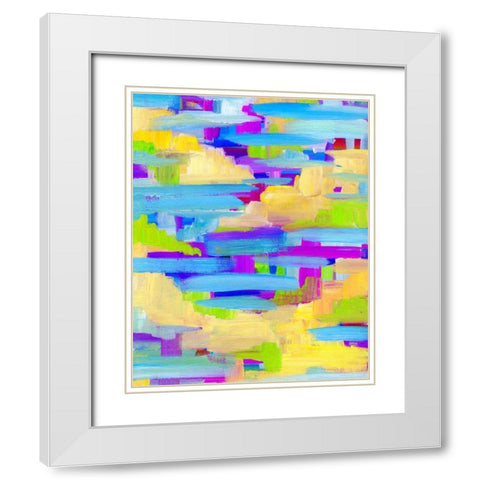 Marsh Sunset White Modern Wood Framed Art Print with Double Matting by Seay, Anne