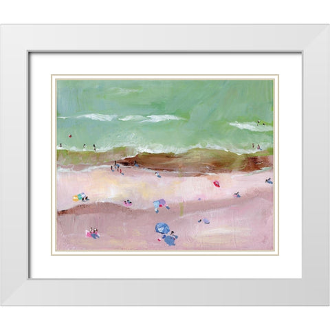 Myrtle Morning I White Modern Wood Framed Art Print with Double Matting by Seay, Anne