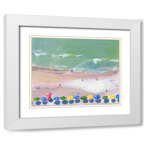 Myrtle Morning II White Modern Wood Framed Art Print with Double Matting by Seay, Anne