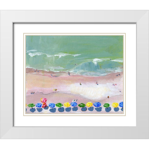 Myrtle Morning II White Modern Wood Framed Art Print with Double Matting by Seay, Anne