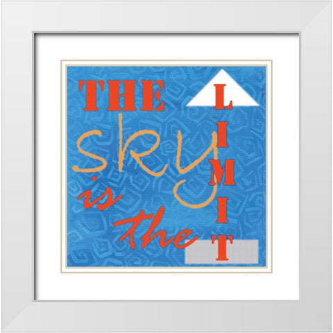 The Limit White Modern Wood Framed Art Print with Double Matting by Seay, Anne