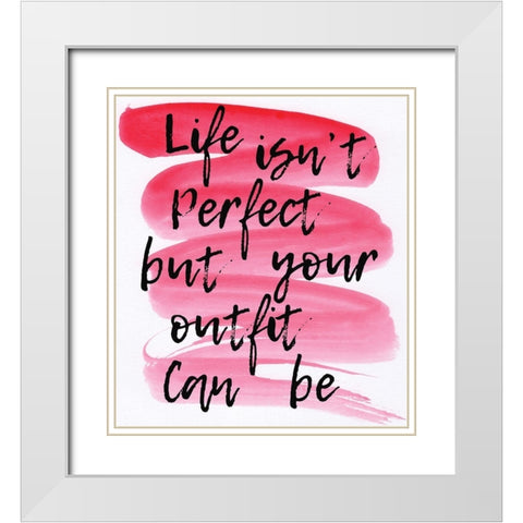 Your Outfit White Modern Wood Framed Art Print with Double Matting by Seay, Anne