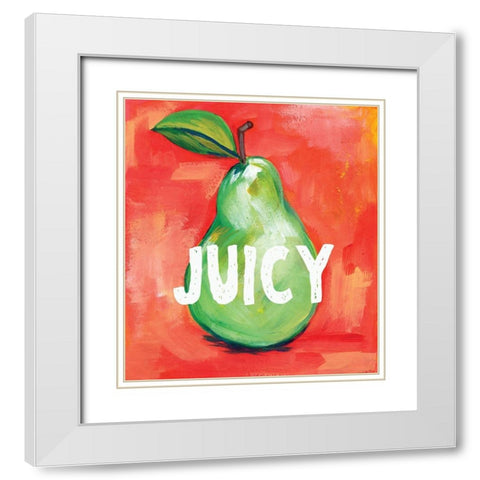 Juicy White Modern Wood Framed Art Print with Double Matting by Seay, Anne