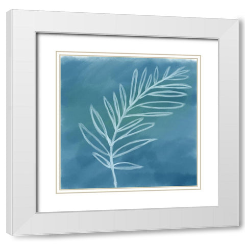 Tropical II White Modern Wood Framed Art Print with Double Matting by Seay, Anne