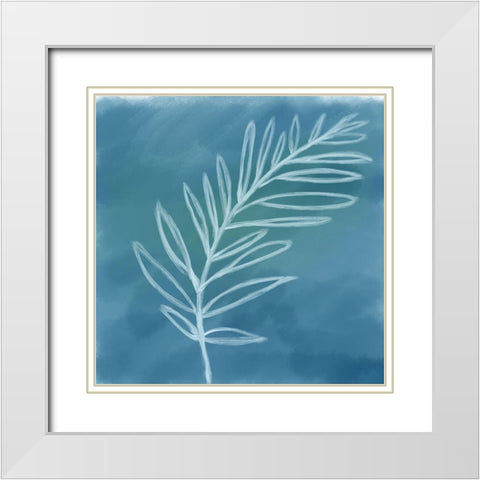 Tropical II White Modern Wood Framed Art Print with Double Matting by Seay, Anne