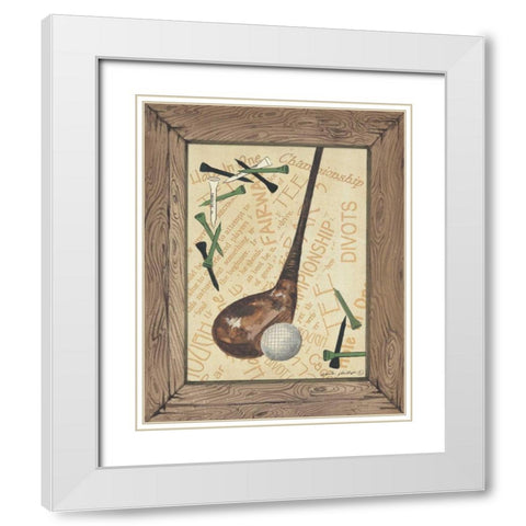 Driver White Modern Wood Framed Art Print with Double Matting by Phillips, Anita