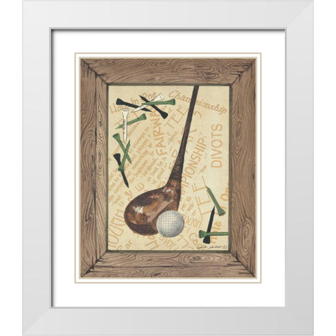 Driver White Modern Wood Framed Art Print with Double Matting by Phillips, Anita