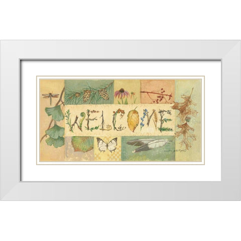 Welcome White Modern Wood Framed Art Print with Double Matting by Phillips, Anita