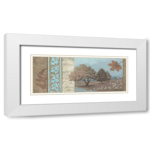 Fall Beauty White Modern Wood Framed Art Print with Double Matting by Phillips, Anita