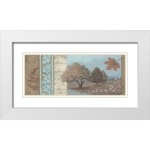 Fall Beauty White Modern Wood Framed Art Print with Double Matting by Phillips, Anita