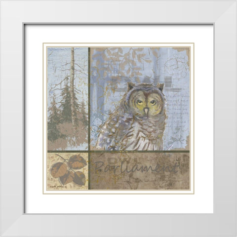 Parliament White Modern Wood Framed Art Print with Double Matting by Phillips, Anita