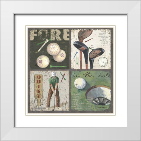 Fore White Modern Wood Framed Art Print with Double Matting by Phillips, Anita