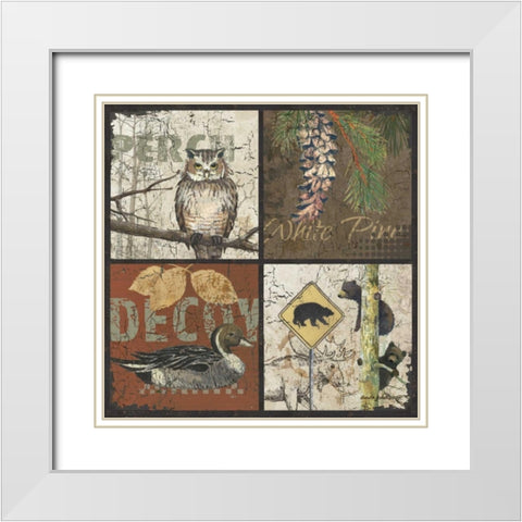 Decoy White Modern Wood Framed Art Print with Double Matting by Phillips, Anita