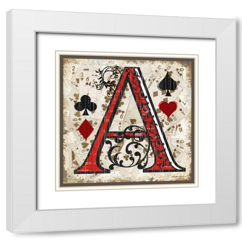 Ace White Modern Wood Framed Art Print with Double Matting by Phillips, Anita