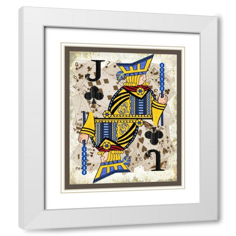 Jacks White Modern Wood Framed Art Print with Double Matting by Phillips, Anita