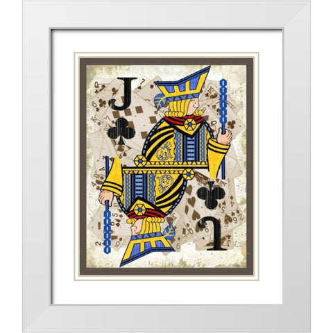 Jacks White Modern Wood Framed Art Print with Double Matting by Phillips, Anita