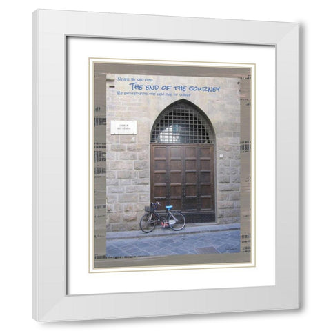 The End of the Journey White Modern Wood Framed Art Print with Double Matting by Phillips, Anita