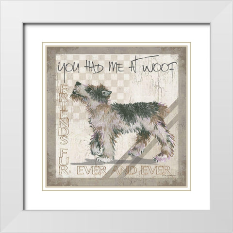 You Had Me White Modern Wood Framed Art Print with Double Matting by Phillips, Anita